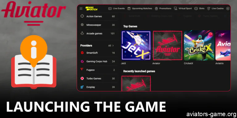 How to launch and play the Aviator crash game on Parimatch