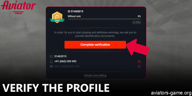 Complete your identity verification to unlock withdrawals