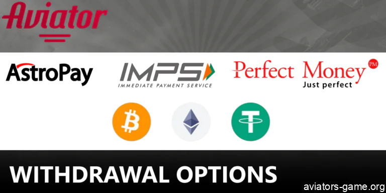Available Withdrawal Methods for 1win Aviator App Users