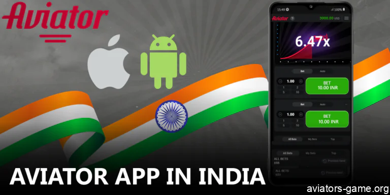 Aviator mobile applications for iOS and Android users in India