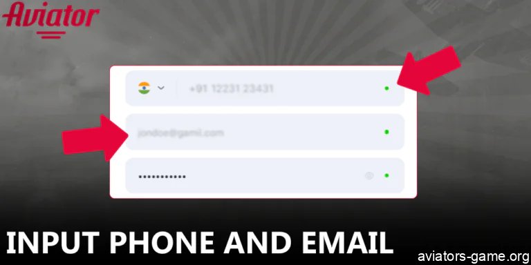 Enter your active phone number and email address to proceed with the sign-up.