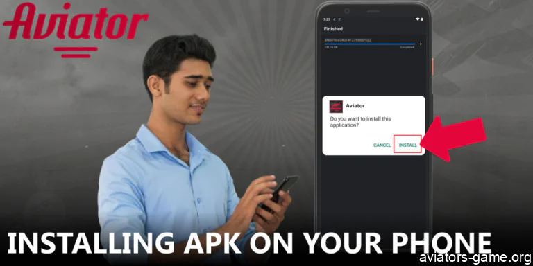 Step-by-step instructions for installing the Aviator APK