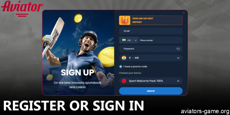 Create a new account or log in to your existing profile.