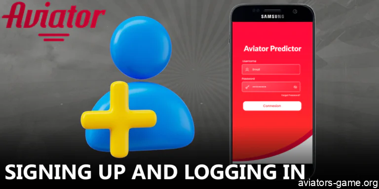 Guide to creating an account or logging into the Aviator predictor app