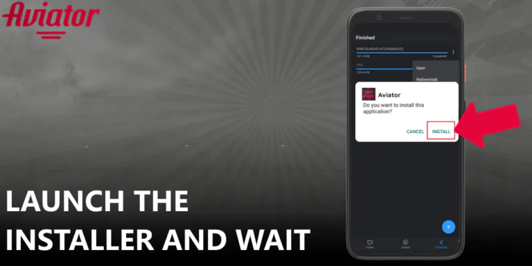 Open the installer for the Aviator app and let the process complete.